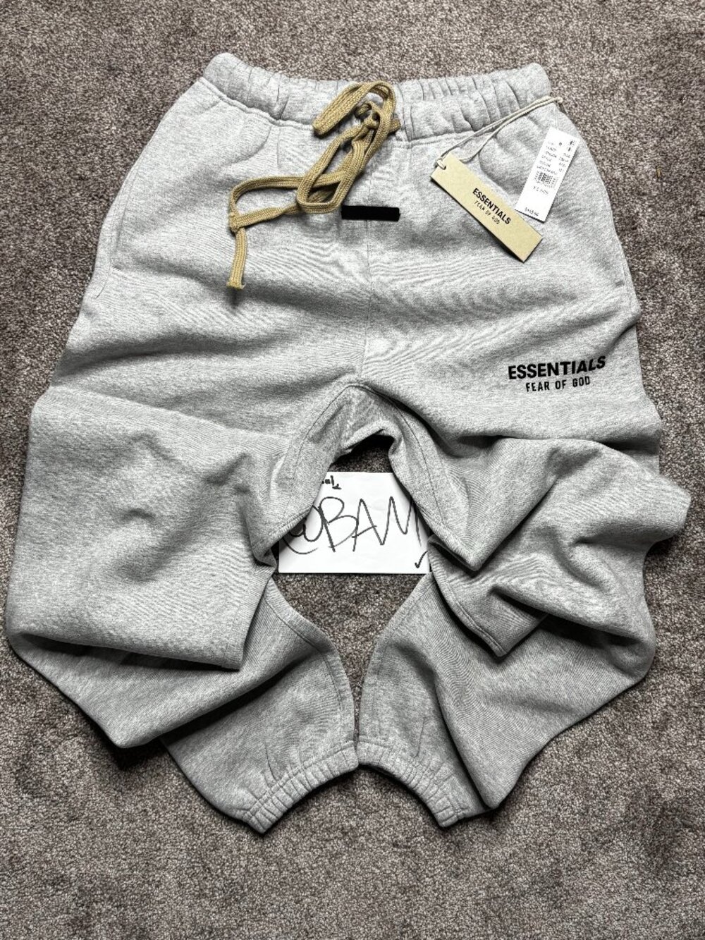 FOG - Fear of God Essentials Light Heather Joggers - (READ DESCRIPTION)